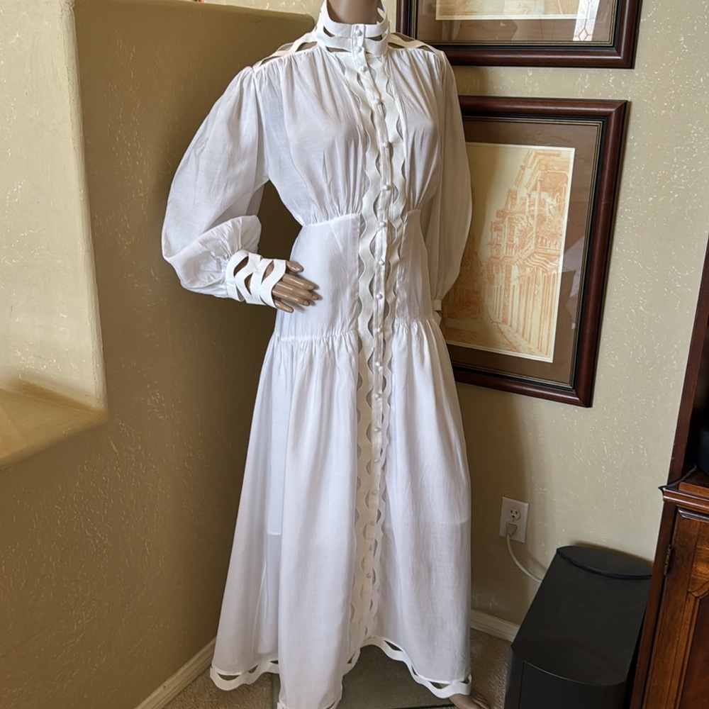 Cottage Core Mormon White Temple Dress sz M
